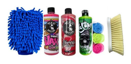 Kit De Lavado Lustre Toxic Shine 8 Pcs Completo 0