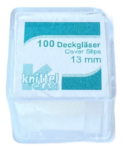 Lamínula Circular 13mm Para Microscopia Knittel 0