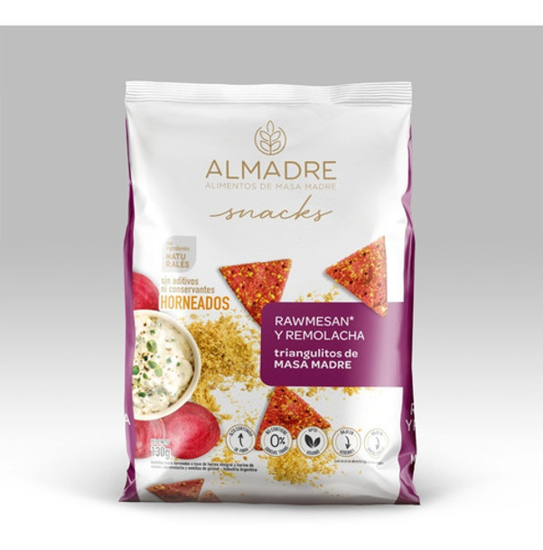 Snacks De Masa Madre Rawmesan Y Remolacha  Almadre 130g 0