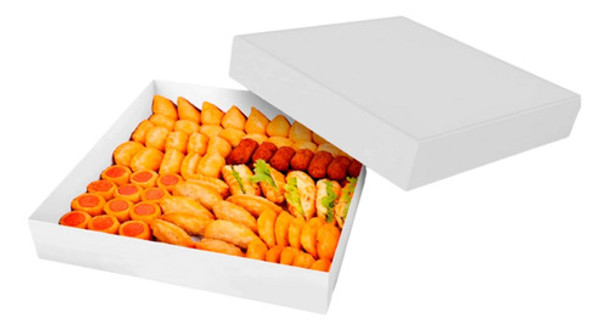 25 Caixas Para Salgados E Doces Ótima Qualidade 30x30x5cm 0