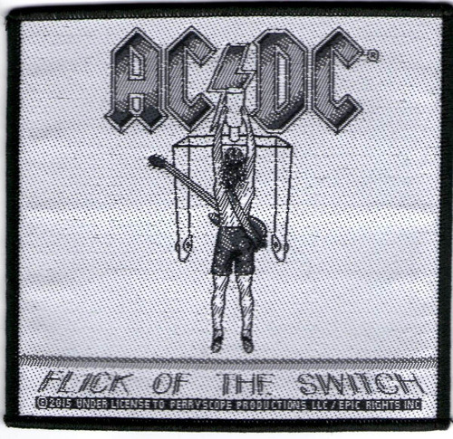Patch Microbordado - Ac/dc - Flick Of The Switch 127 Oficial 0