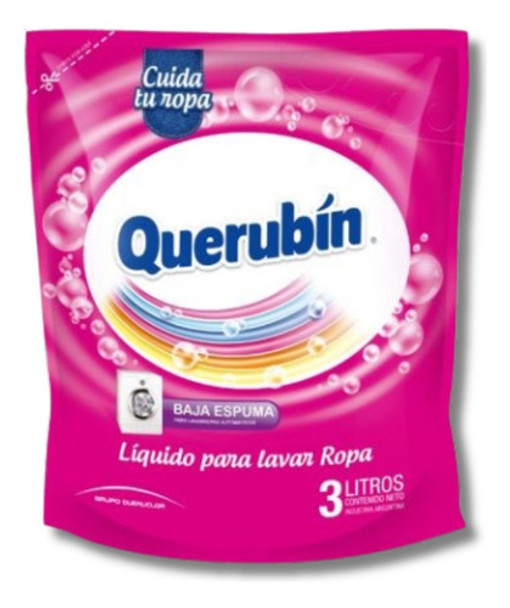 Jabón Líquido Para Ropa Querubín Matic 3 Litros 0