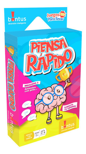 Juego De Cartas Piensa Rapido - Bontus 0