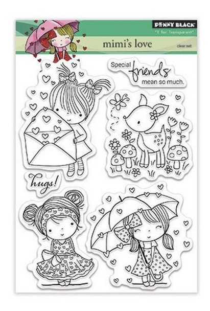 Penny Black Scrapbooking Die Cut Mimis Love 0