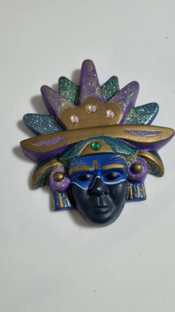 Antiga Mascara Do Carnaval Veneziano Em Porcelana 0
