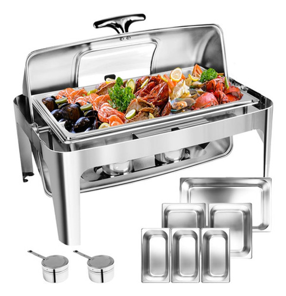 Juego De Buffet De Platos De Roce Umisu De 13 Qt, Calentador 0