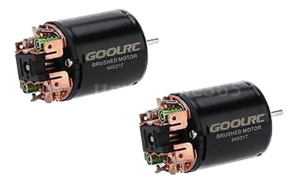 2pcs 1/10 Rc Auto Motor Goolrc 540 21t 4 Polos Cepillado Mot 0