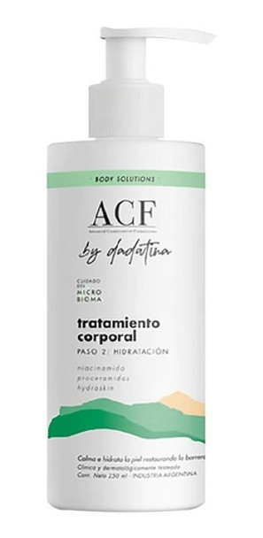 Tratamiento Corporal Hidratacion Paso 2 Acf By Dadatina 0 Tratamiento Corporal Hidratacion Paso 2 Acf By Dadatina 0