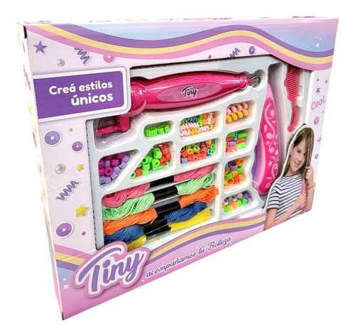 Set Trenzador De Pelo Hilos Y Aplicador Bijouterie Tiny54306 0