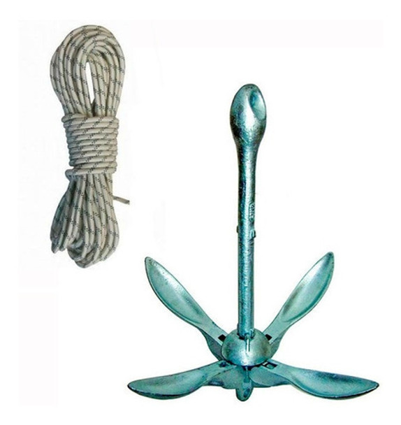 Ancla Plegable 2,5 Kg Con 15 Mts De Cabo Xa Kayaks 0
