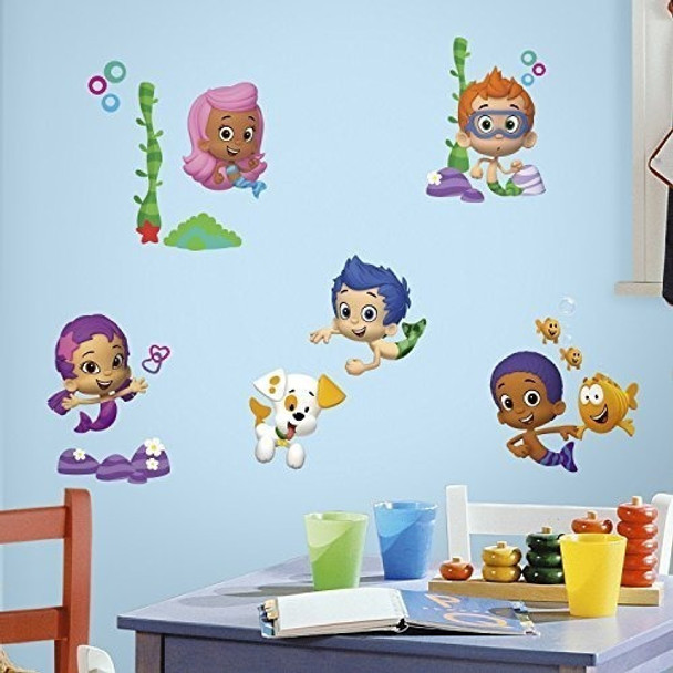 Roommates Bubble Guppies Pelar Y Pegar Calcomanias De Pared 0