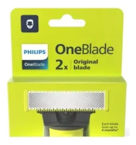 Philips Oneblade Cartuchos X 2 Original Durabilidad 4months 0