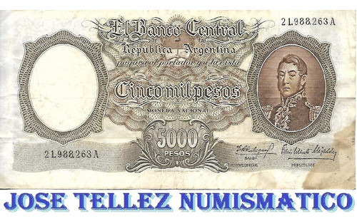 Bottero 2174 $ 5000 Moneda Nacional B+ Palermo 0
