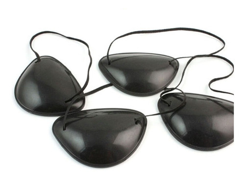 4pcs Negro Capitán Parche Crossbone Cráneo Moral Ojo Máscara 0