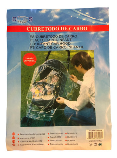 Capa Anti Chuva Para Seu Carrinho De Bebê 0