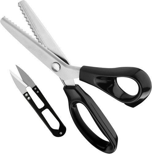 Tijera De Modista Costura Zig Zag 21 Cm + Tijera Corta Hilos 0