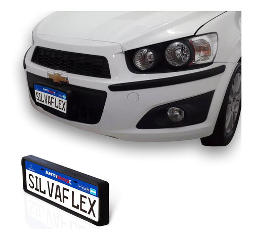 Chevrolet Sonic Protector Frontal Patente Y Paragolpes Antishox® 25mm Silvaflex 0