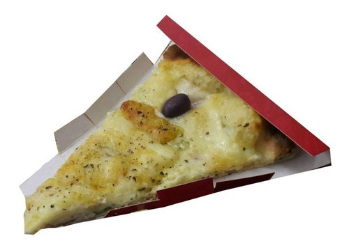 1000 Pçs Embalagem Pega Pizza Pedaço Triangulo Fatia Vermelh 0