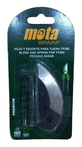 Repuesto  Hoja Y Resorte Mota Tp301 P/tijera De Poda Tp300 0