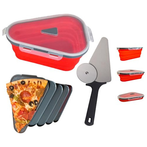 Zelbeez Contenedor Almacenamiento Pizza Servidor Cortador Pi 0