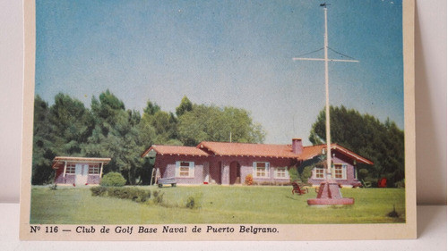 Postal Club De Golf Base Naval De Puerto Belgrano 0