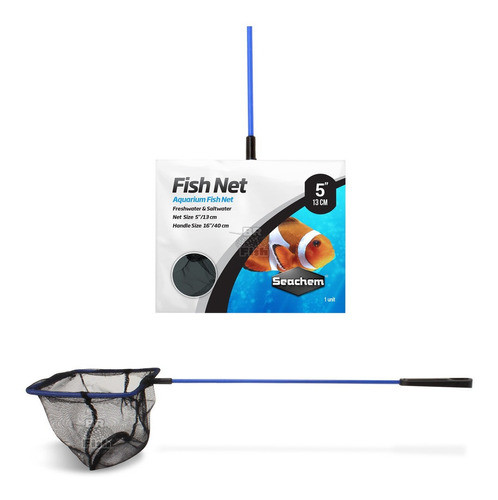 Rede Para Peixes Aquários Seachem Fish Net 13cm Malha Padrão 0