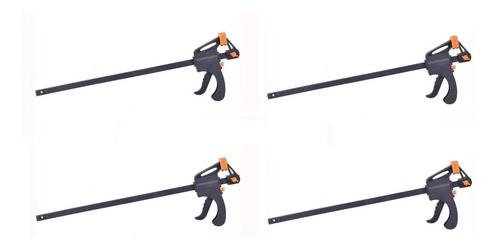 Prensa Sargento Carpintero 600 Mm 24 PuLG Rápido Combo X 4 0