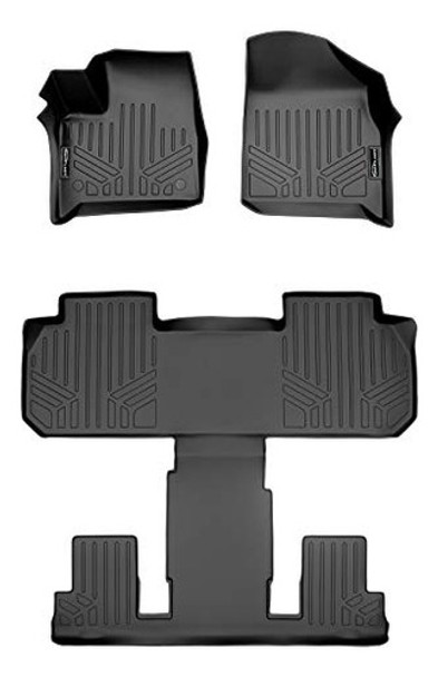 Smartliner Juego De Alfombrillas De 3 Filas Para Chevrolet 2 0