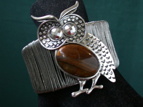 Herm Luli Pulsera Brazalete Buho Ancha Oferta Ajustable 0