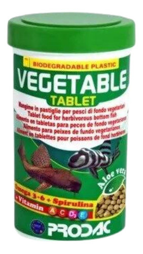 Alimento Prodac Vegetable Peces Hervivoros De Fondo 30 Gramos Vieja De Agua 0