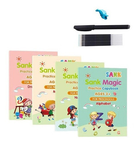 Conjunto De Livros De Prática Mágica Caligráfica 0