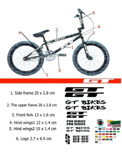 Calcos Adhesivos Bici Gt 0