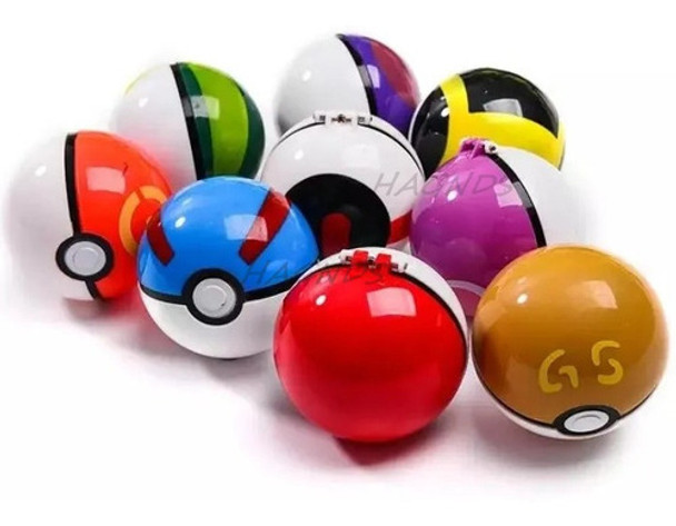 Pokebola Grande Real 1:1 Pokeball 7 Cm + Pokemon Grande X2 0