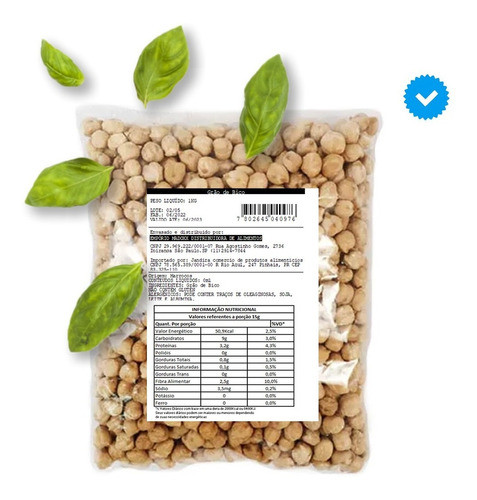 Grão De Bico Madoxx Importado Qualidade Especial Premium 1kg 0