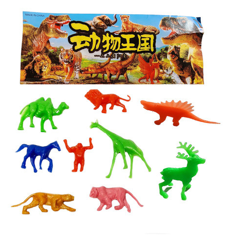 30 Animales Selva Y  Dinosaurios Juguete Piñata Souvenir 0