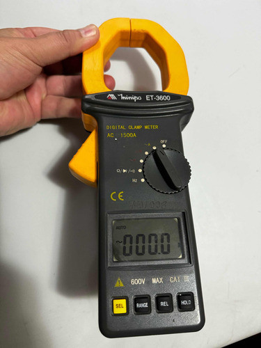 Alicate Amperímetro Minipa Et- 3600 (ler Descrição) 0