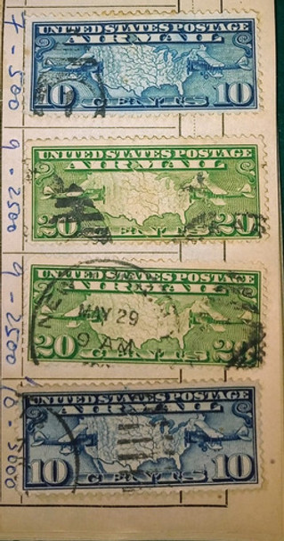 Lote 4 Estampillas Estados Unidos Yt.7/9 1926 0