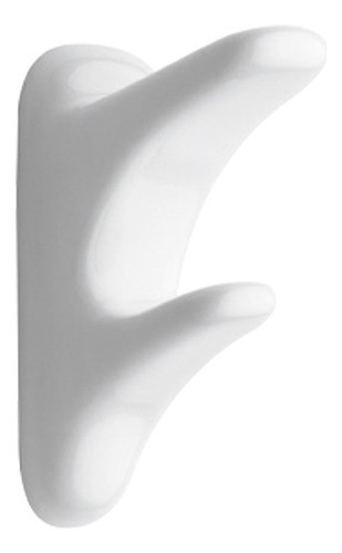 Accesorios Baño Ferrum Compacto Percha Doble Blanco 0