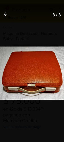 Maquina De Escribir Hermes Baby 0