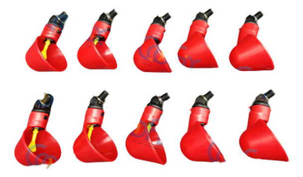 Paquete De 10 Vasos De Plástico Automático Para Aves De Corr 0 Paquete De 10 Vasos De Plástico Automático Para Aves De Corr 0