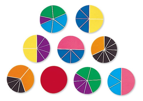 Recursos De Aprendizagem De Círculos Fracionários De Arco-ír 0