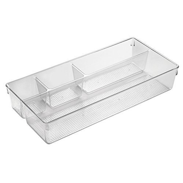 Interdesign Clarity Divided Cosmetic Organizer Bandeja Para 0 Interdesign Clarity Divided Cosmetic Organizer Bandeja Para 0