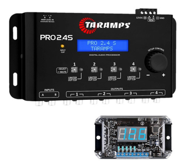 Processador Áudio Equalizador Taramps Pro 2.4s + Vs-1 Barato 0
