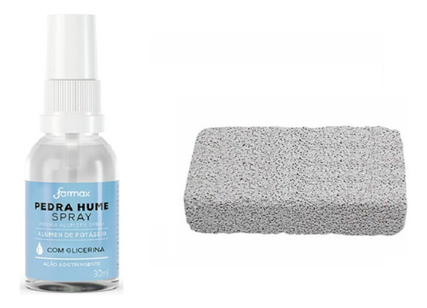 Pedra Hume Fecha Poros Em Pedra E Spray  30ml 0