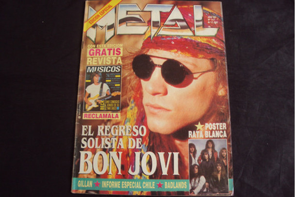 Revista Metal # 147 - Tapa Bon Jovi (c/poster) 0