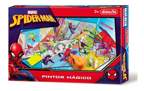 Juego Pintor Mágico Spiderman Didacta - Vamos A Jugar 0