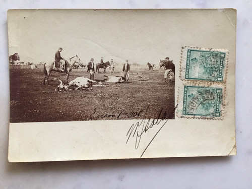 Postal Buenos Aires El Matadero      Año 1908 0