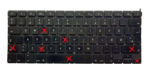 Teclas Para Teclado Apple Macbook Air 13.3 A1237 A1304 Dk 0