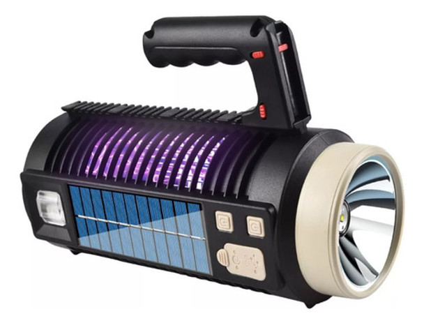 Linterna Mata Mosquitos Multifuncion Solar Recargable Abs 0