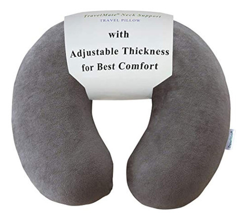 Almohada De Cuello De Espuma Travelmate Memoria Gris 0